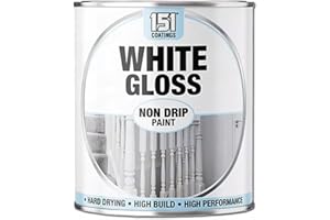 PEBBLE HUG White Gloss Non-Drip Paint, Quick-Drying Formula, DIY Projects, Perfect for Walls, Wood, Metal, Ideal for Interior and Exterior Use, 300ml, (1 Pcs)