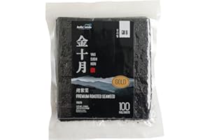 ‎JEOLLANAMDO THE KITCHEN OF KOREA Nori Blätter (100 Blatt), Geröstete Seetang Blätter, Sushi Blätter, Algen Algenblätter Seaweed Yaki Noris Noriblätter, Sushi Reis Maki, Südkorea Premium Qualität, Koreanische Lebensmittel