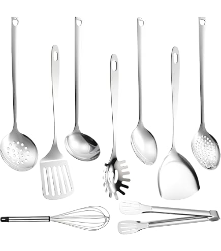 Ustensiles de cuisine en Inox | Spatules, louches, écumoires...| SAINE Ustensiles de cuisine en Inox | Spatules, louches, écumoires...| SAINE