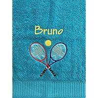Tennis Handtuch bestickt mit Motiv und Name