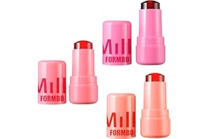 GMXJGZ 3 Stück Milk Makeup, Milk Jelly Blush Milk Jelly Blush Milk Cooling Water Jelly Tint Blush Milk Makeup Blush Glatte Lippentextur Hochglänzendes Aufbaubares Aquarell-Finish, Schnell Trocknend