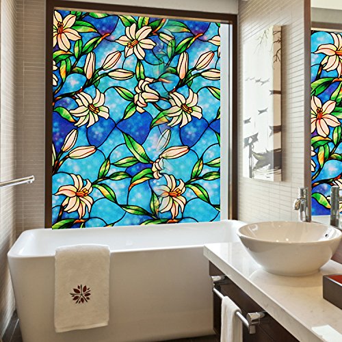 GreenForest bunte statische Window Folie feur Home & Office Fenster Aufkleber 45*200cm/17.7*78.7inches - 3