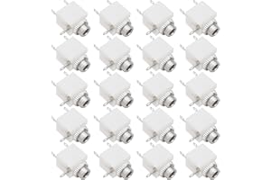 EMSea 20 st 3,5 mm mono miniatyruttag uttag med switch central montering ljudkomponent för strömförsörjning anslutningar mono