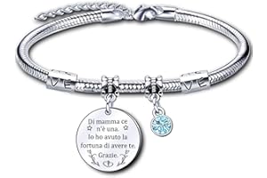 LUODAN Regalo Mamma Bracciale,Festa della Mamma Bracciale Donna Braccialetti,Regalo festa della Mamma,Regali Mamma Bracciale,Regalo Mamma Compleanno per Mamma