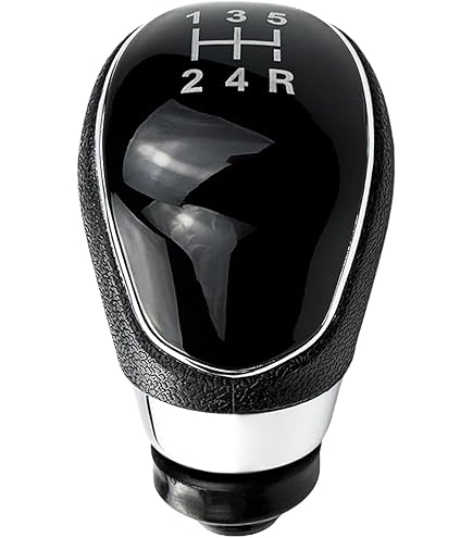 Shifter Pookknop Afdekking Voor Ford Voor Fiesta 2008-2012 Auto 5/6 Speed ​​Manual Pookknop Gaiter Boot Cover Case Kraag Pookknop Stick (Maat : B 5-Speed Black