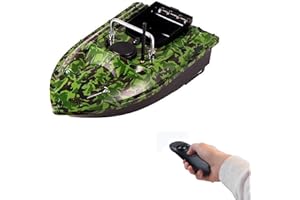 Chynalys 500m Ferngesteuert Köderboot Dual Motor Fish Finder 2KG Köder Boot Angeln Ferngesteuertes Futterboot mit Nachtlichtblinker, Futterboot mit Köderboot für Seen Angelbegeisterte