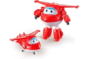 Super Wings Jett 5' Transforming Character Easy Transformation Character Preschool Kids Toys for 3+ Year Old Boys Girls