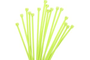 XINGO 1000 Piezas Bridas bridas para cables profesionales, Resistentes UV, Bridas para Cables Para Oficina, Hogar, Exteriores (100mm x 2.5mm, Verde manzana)