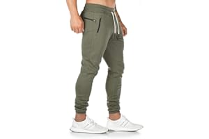 Yageshark Jogginghose Herren Baumwolle Sweathose Sporthose Fitness Slim Fit Hose Freizeithose Joggers Jogginghosen Männer Streetwear