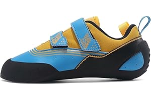 Lockenstab Men's Women's Rock Climbing Shoes - Youth, Boys & Girls Indoor Beginners Entry-Level, Compact, Lightweight Non-Slip for Teenagers and Children