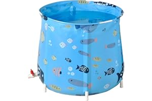 Wopohy Bañera plegable para bebés, suave, antideslizante, bañera plegable para niños pequeños