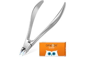 DRMODE Nail Cuticle Nippers, Professional Precision Cuticle Cutter Ultra Sharp Stainless Steel Cuticles Trimmer Clippers 1/2 Jaw, Cuticles Scissors Remover Tool for Women Salon Pedicure Manicure Nail Art