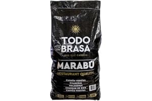 PEYCA Carbon Vegetal MARABÚ Saco 15kg Todobrasa. Gran Poder calorifico. Gran duracion. Ideal para BBQ, Parrilla y Horno