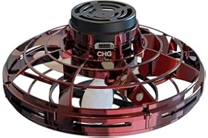 Aumotop UFO Mini Drone, Fingertip Upgrade Flying Spinner Juguete de Descompresión para Adultos y Niños, Control de Mano de 360° Rotación con Luces LED