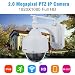 Produktbild LESHP SD17W 2.0 megapixel 1080P Dome IP Kamera Wlan Überwachungskamera, PTZ IP Cam, P2P Netzwerkkamera Nachtsicht Bewegungsalarm, IP66 Wasserdicht, Unterstützt iOS, Android und Laptop PC-Weiß