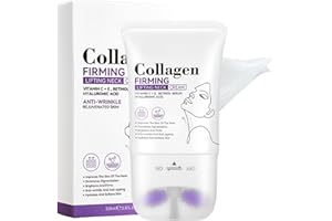 CURELUXE Collagen Firming Neck Cream Roller - Tighten and Lift Neck Cream - Anti Wrinkle & Aging Neck Moisturizer with Double Roller Massage - Fine Lines,Lift Sagging Skin and Reduce Double Chin