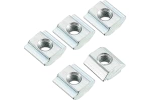 sourcing map Slide in T-Nut, M4 Threaded for 2020 Series Aluminum Extrusions Profile, Pack of 20