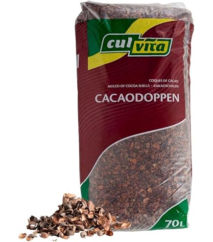 Bio Kakaoschalen Dekor, Mulch und Dnger fr Topfpflanzen. Natrliche Optik  ohne Pestizide. Dngt Vegan ohne Exkremente. Fr Innen und drauen. Lose  fallend, keine Pressware (1,5KG) : Amazon.de: Lebensmittel & Getrnke