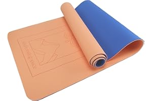 NIDRA SOUL'S RESTING SPACE Nidra Yoga Mat, Professional Yoga and Pilates Mat for Women and Men, TPE Eco-friendly Non-Slip Base Yoga Mat for Floor Exercises, Fitness, Workout and Meditation 183cm x 61cm x 6mm