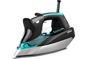 Cecotec Ferro Da Stiro a Vapore Fast&Furious 5040 Absolute. 3000 W, Vapore 65 g/min, Colpo Vapore 230 g/min, Piastra Turbo Slide, Modalità ECO, Sistema di Sicurezza Autospegnimento, Antigoccia