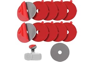 lasuroa 10 STK. Starke Klebepads für Dashcam, Runde Doppelseitige Klebepads Armaturenbrett & Windschutzscheibe Hitzebeständiges Befestigungsband für Kamera Handyhalter