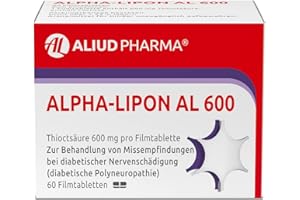 ‎AL ALIUD PHARMA ALIUD PHARMA Alpha-Lipon AL 600, 60 Filmtabletten: Mit Alpha-Liponsäure, bei diabetisch bedingter Nervenschädigung