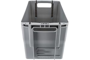 ‎HEIGROUP HeiGroup Briefbehälter Typ 2 – Stapelbarer großer Postbehälter & Postkiste, Grau, ideal für Groß- und Maxibriefe, Büro & Lager