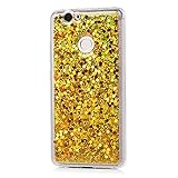 Huawei Nova Hülle Mavis's Diary Tasche Schutzhülle Gold Bling Glitzern Design TPU Softcase Fall Euit Back Cover Bumper Handytasche Scratch Telefon-Kasten Handyhülle Handycover + 1x Kapazitive Feder + 1x Gemeinsame Staubstecker - 