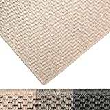 Moderner Teppich in Premium Sisal Optik | ausgezeichnet mit GUT-Siegel | pflegeleichtes Flachgewebe | viele Größen (beige, 200x300 cm)