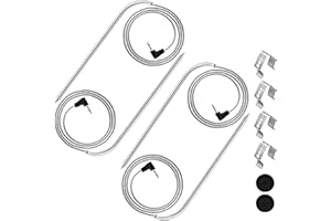 HEIBTENY Set of 2/4 Meat Probes for Gravity Series 560/800/1050, with Grill Clips and Probe Nozzle, 9004190170 Temperature Sensor Replacement Parts Accessories (4 Sets)