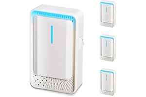 KSLDNZMA Air Ionizer Purifier for Home, Negative Ion Air Ionizers, Quiet Operation, Air Freshener for Bedroom, Office, Kitchen,Odor,Smoke Dust,Mini Air Purifier for Small Room (4 Pack)