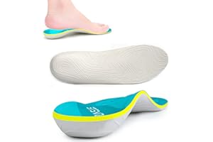 IFITNA Semelles confortables de soutien la voûte plantaire,inserts orthopédiques pour chaussures de course pour soutien de la voûte plantaire et coussin,unisexes(taille:EU40-41,longueur:26cm,vert clair)