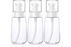 Botella de loción de 3 Piezas, Segbeauty 60ml Dispensador Transparente Juego de Botellas Portátil para Esencia Champú, Acondicionador Recipientes Recargables