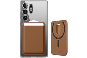 elago Portefeuille Magnétique pour Samsung Galaxy S25, S25 Ultra, S25 Plus, S25 Edge, Z Fold 7 & Série S24 – Cuir Végétalien Durable, Compatible avec MagSafe – 2 Cartes, Étui Porte-Cartes Sécurisé