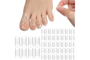 EJRUP 40 Pièces Silicone Protège Orteils, Protections d'orteils en Silicone Anti Friction Protection Doigt de Pied Respirants,Protections D'orteils Transparent,pour Ampoules Callosités Ongles