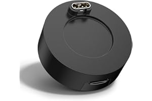 ZOYE Only Charger Dock for Garmin Vivoactive 5/3/4/4S/Fenix 7/7S/7X/6/6S/6X Pro/5/5S/5X Plus/Forerunner 45/55/245/745/945/Venu 2/2 Plus/Sq/Instinct/Epix 2, Charging Station (Black)