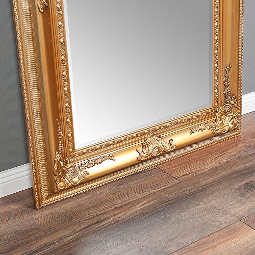 BAROCK WANDSPIEGEL Eve 180x100cm SPIEGEL GOLD ANTIK POMPÖS HOLZRAHMEN FACETTE - 5
