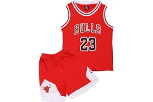 DaceStar Kids Basketball Kit, 2-Piece #23 Sleeveless Kids Basketball Jersey and Shorts, Boys Girls Basketball Kit, Pop Basketball Jersey Kit Gifts for 4 5 6 7 8 10 12 14 Years Old