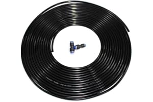 HERKINDNESS HSQG-10M Air Pipe - 6mm Air Hose, 10m Pneumatic Tube, 6mm OD x 4mm ID, 2 Connectors