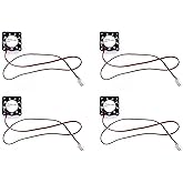 JZK 4STK 25x25x7 mm DC 5V Mini-Kühllüfter 25 mm mit 2-poligem Stecker, 9800 U/min, 0.08 A, 2507 Gleitlager kleiner bürstenlos