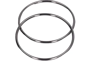 ENTATIAL Taschengriffe, Eisenmaterial mit hoher Härte Handtaschengriffe Glänzendes Aussehen Runder Griff Feine Verarbeitung für Gepäck für Haushalt für Handtasche(#1)