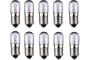EGB 10er Set Skalenlampe Glühlampe E10 6,3V 0,3A 1,9W