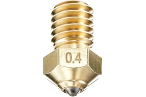 DUROZZLE Boquilla de carburo de tungsteno E3D V6 0,4 mm para Prusa i3 MK3S / MINI, Anycubic i3 Mega/Kobra/Kobra Neo impresora 3D y más, alta conductividad térmica y resistencia a la abrasión