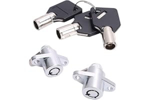 CELOMT CELO MT 3 Keys Saddlebag Lock Set for Harley Davidson Touring Electra Glide Road King (Black)