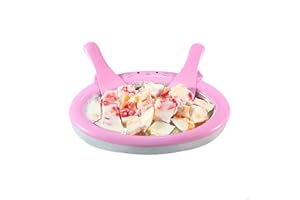 EUROXANTY Plancha para helado | Utensilio para helados | helado frito | Plancha para enfriar | Helados artesanos | Incluye 2 palas | Rosa