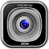 كاميرا ويب SJCAM M2 4K 12MP F2.0 ذات سطوع متكيف ومستشعر CMOS وعلبة معدنية وزاوية عدسة 70&deg; باللون الفضي