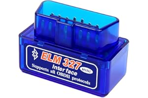 NHQZ OBD2 Diagnostic Voiture Multimarque,MINI ELM 327 OBD 2 Scanner Diagnostic Voiture pour Android/iOS/Windows,Lecteur de Code Voiture pour Diagnostic Système Moteur OBD-II,Erreur Codes, Température