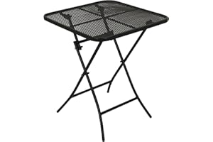 DEGAMO Gartentisch Bistrotisch RIVO 60x60cm quadratisch, klappbar, Farbe eisengrau, Outdoor