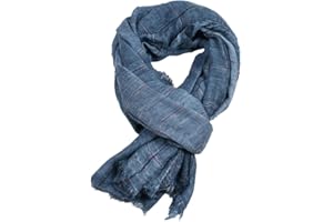 LIUPUUDLY Schal Herren Weiche Leichter Schal aus Baumwolle Mode Lang Halstuch Herrenschal