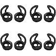 MoKo Gommini Auricolari in Silicone Compatible con AirPods 1/2 (4 Paia), EarPods con Supporto Orecchio, Anti-Caduta, Inserti 